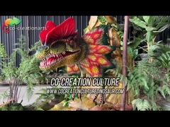 Symulacja Rozmiar życia Animatroniczny dinozaur Dilophosaurus Dla parku rozrywki