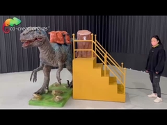 Ce Certyfikowany Animatroniczny Ride Dinosaur Velociraptor Ride 4m Długość