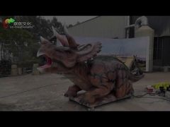 Realistyczny rozmiar życia Animatronic Dinosaur Traceratops Jurajski dla parku rozrywki