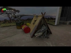 3 metry dostosowane animatroniczne dinozaury wielkości życia do parku rozrywki