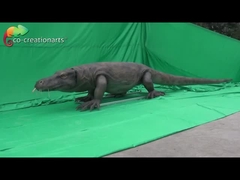 Realistyczny Animatronic Komodo Dragon z dynamicznym ruchem i naturalnym środowiskiem