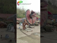 Dilophosaurus Animatronic Factory Życiowy rozmiar Park rozrywki Animatonic Dinosaurus Dilophosaurus