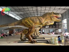 12m Park rozrywki Park jurajski T Rex Animatronic Realistyczne monety obsługiwane
