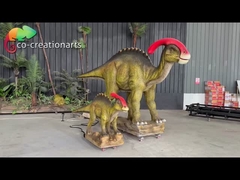 Zindywidualizowana symulacja Animatronicznych Dinosaurów Parasaurolophus z dzieckiem dla atrakcji