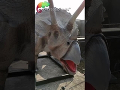 7M Dino Animatronic Realistyczny Tricratops Duży odkryty dinozaur z ruchem ogona