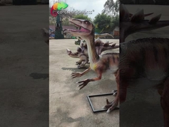 Spersonalizowana personalizacja Animatroniczna replika z włókna szklanego Realistyczny model dinozaura