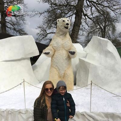 Wodoodporne animatroniczne zwierzęta niedźwiedzia polarnego