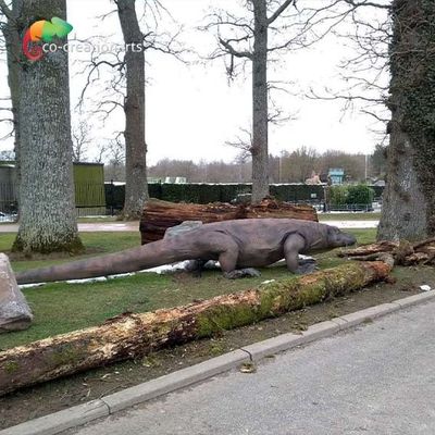 Realistyczny Animatronic Komodo Dragon z dynamicznym ruchem i naturalnym środowiskiem