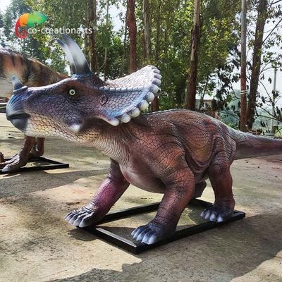 kupować Outdoor Playground Włókno szklane Animatronic Dinosaur Triceratops Wodoodporny online manufacture