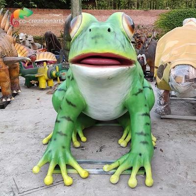 Dostosowane gigantyczne animatroniczne zwierzęta żaby realistyczne na wystawę rozrywkową