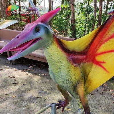 ISO 110VAC Realistyczny dinozaur animatroniczny sprzęt do zabaw dla pterozaurów