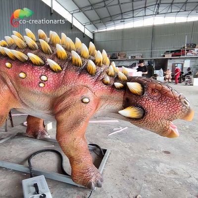 kupować 6m Life Size Animatronic Sunproof Light Ankylosaurus Dinosaur Model na wystawę zewnętrzną online manufacture