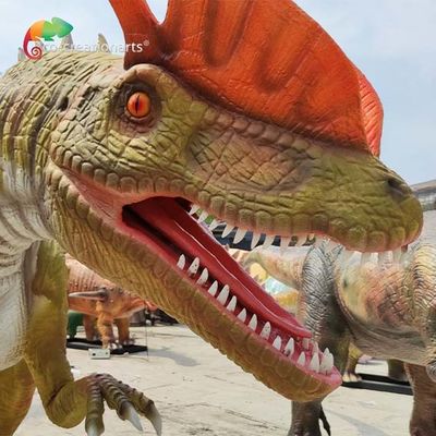 kupować Odporny na warunki atmosferyczne Life Size Animatronic Dinosaurs Animatronic Dilophosaurus 5 metrów online manufacture