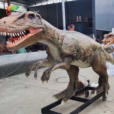 4 metry naturalnej wielkości animatroniczne dinozaury odporny na słońce model allozaura na wystawę