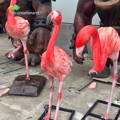 kupować CE Dostosuj posągi zwierząt z włókna szklanego Flamingo online manufacture