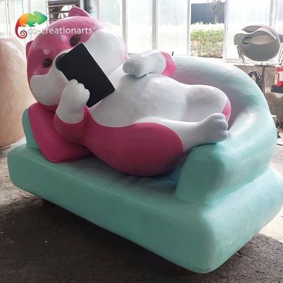 Shiba Inu Animatronic Niestandardowe repliki mikro modeli do parku rozrywki