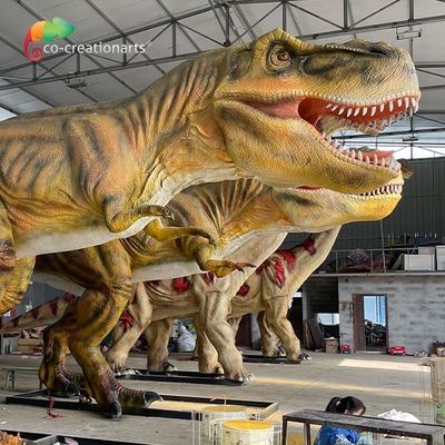 12m Park rozrywki Park jurajski T Rex Animatronic Realistyczne monety obsługiwane