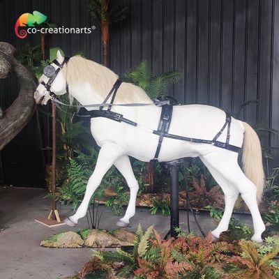 Ridable Symulowany biegnący koń Realistyczne animatroniczne zwierzęta na wystawę rozrywkową