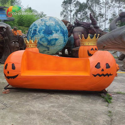 Animatroniczne ławki z dyni do dekoracji na Halloween