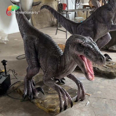 Park rozrywki Życiowy rozmiar Animatroniczne dinozaury Animatroniczne velociraptor z realistycznym ruchem i dźwiękiem