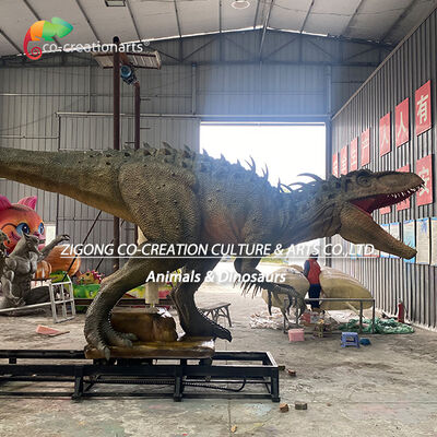 Dobra cena. Realistyczny serwoanimatronic Indominus Rex Dinozaur z systemem ruchu gąsienicowego dla atrakcji w parku rozrywki W Internecie