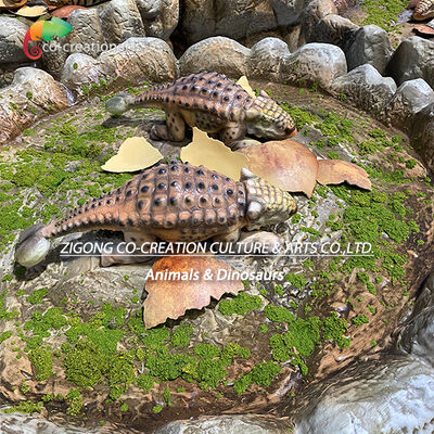 Dobra cena. Realistyczne animowane gniazdo dinozaurów z drukowanymi w 3D dziećmi dinozaurów i akrylowym wyświetlaczem kopuły W Internecie